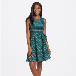 Draper James Green Plaid Dress Size 6